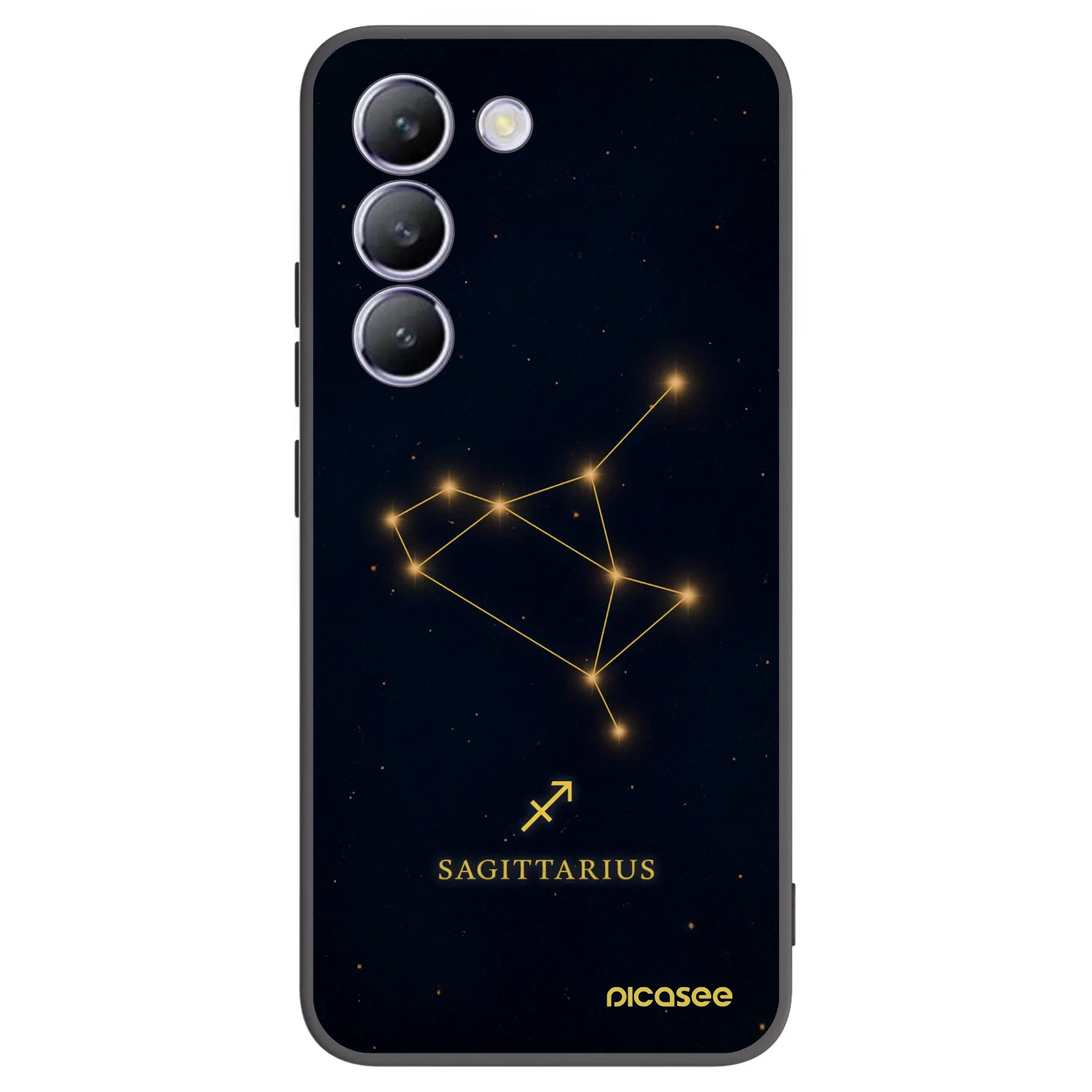 Picasee husă neagră din silicon pentru Vivo V40 SE 5G - SAGITTARIUS