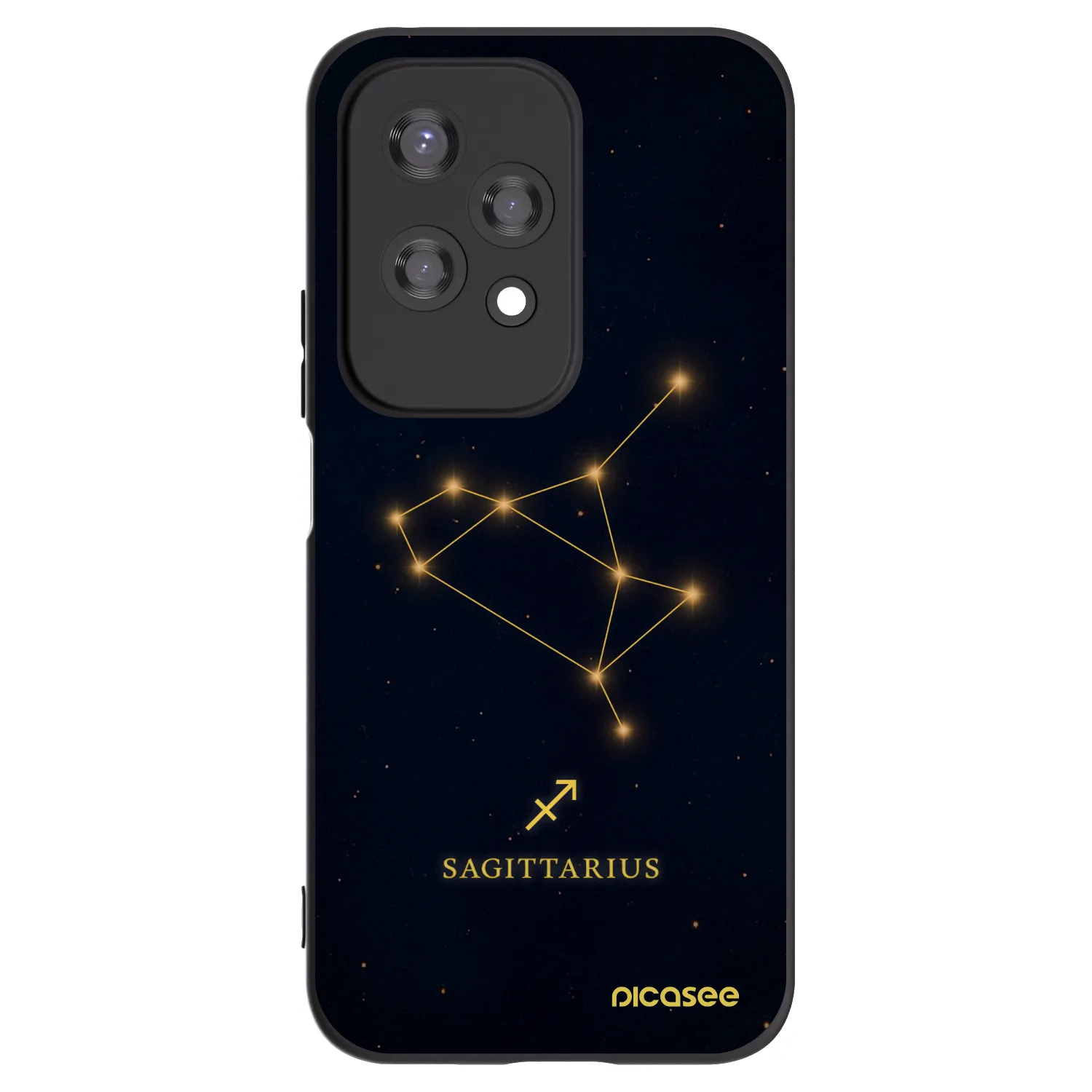 Picasee husă neagră din silicon pentru Honor 200 Lite - SAGITTARIUS