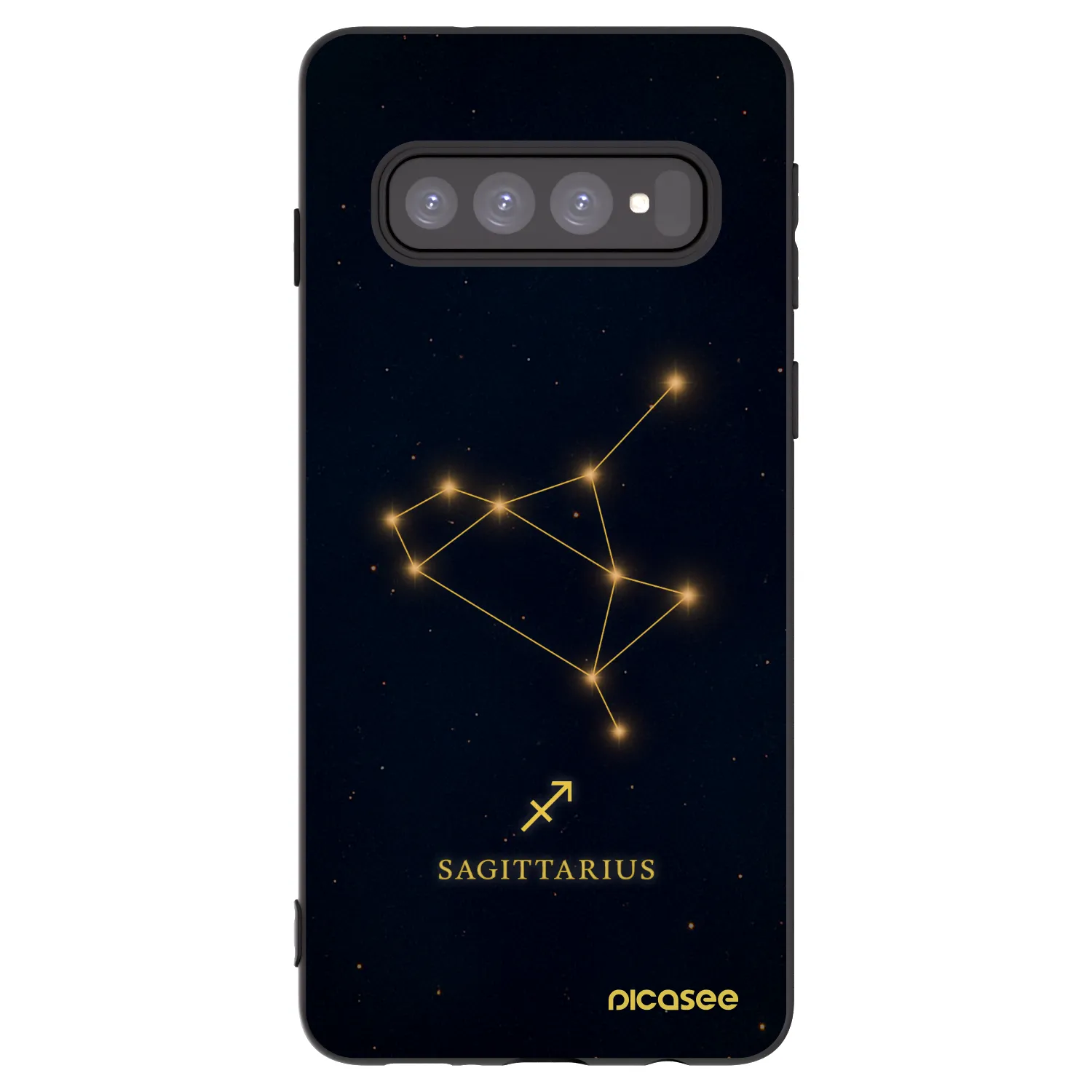 Picasee husă neagră din silicon pentru Samsung Galaxy S10 G973 - SAGITTARIUS