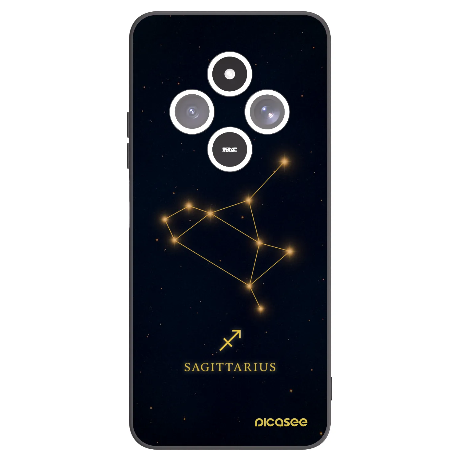 Picasee husă neagră din silicon pentru Xiaomi Redmi 14C - SAGITTARIUS