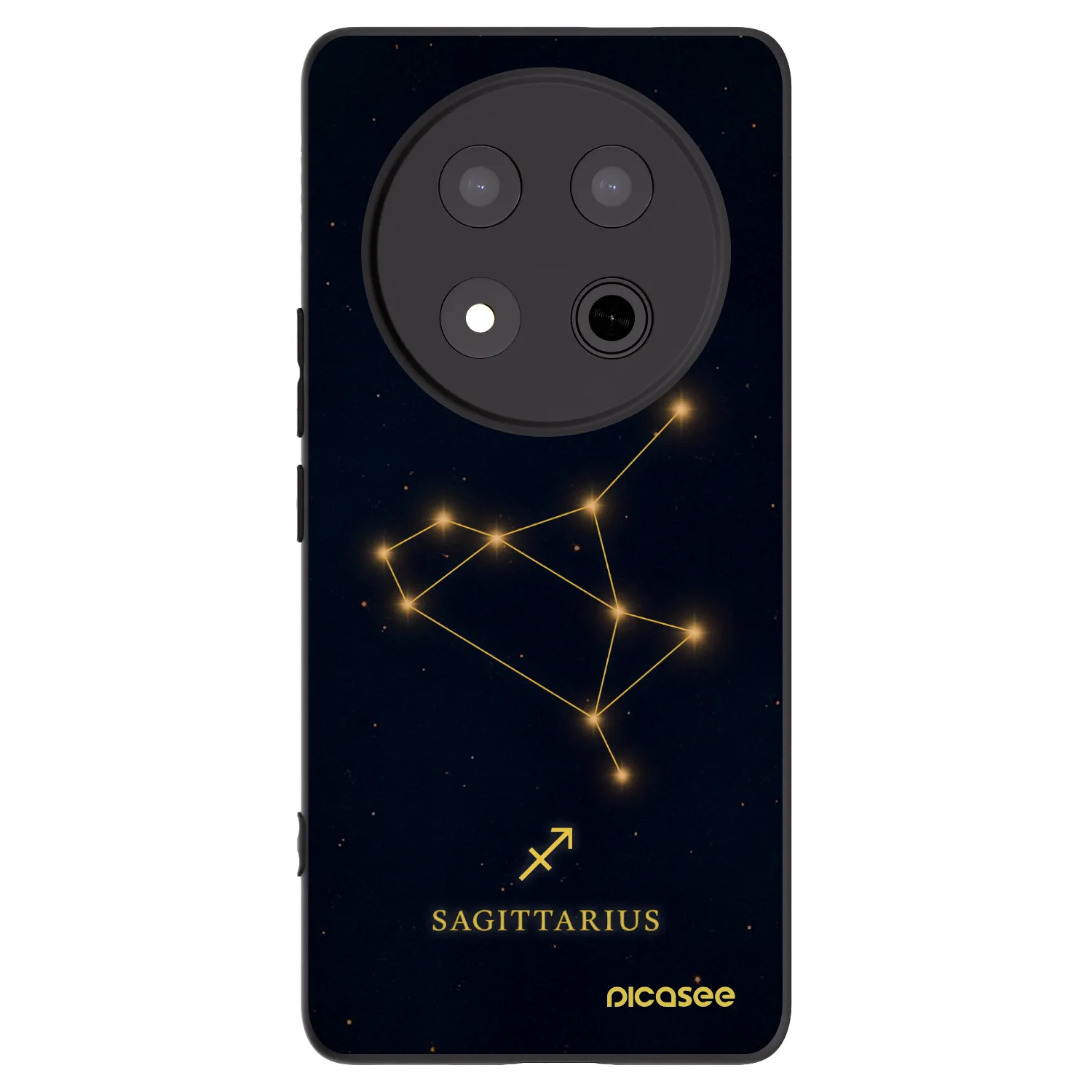 Picasee husă neagră din silicon pentru Honor Magic7 Lite 5G - SAGITTARIUS