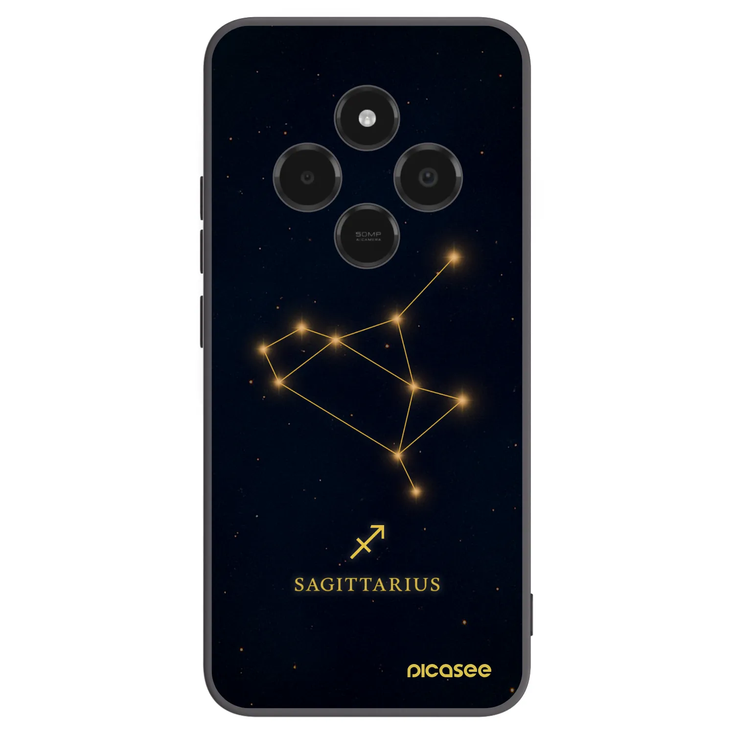 Picasee husă neagră din silicon pentru Xiaomi Poco C75 - SAGITTARIUS