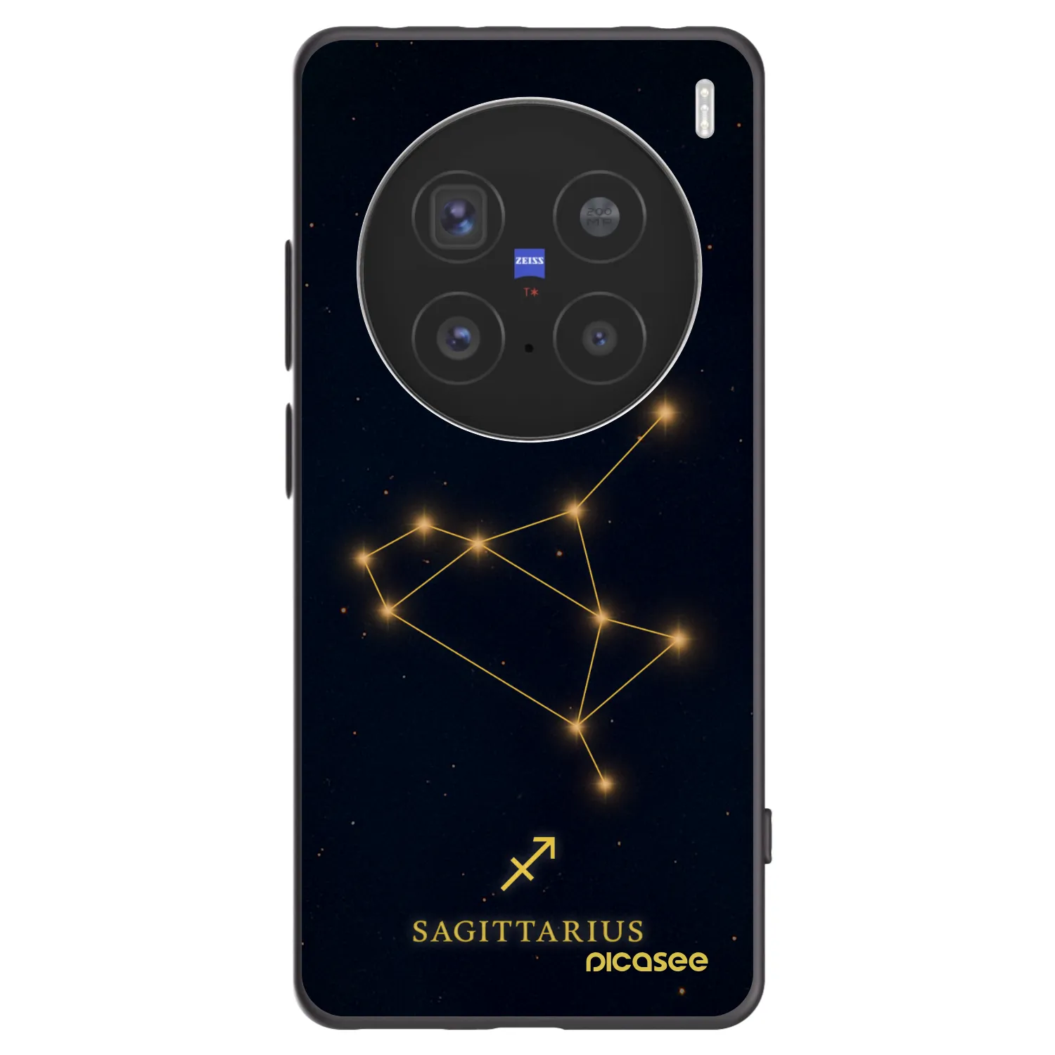 Picasee husă neagră din silicon pentru Vivo X200 Pro - SAGITTARIUS