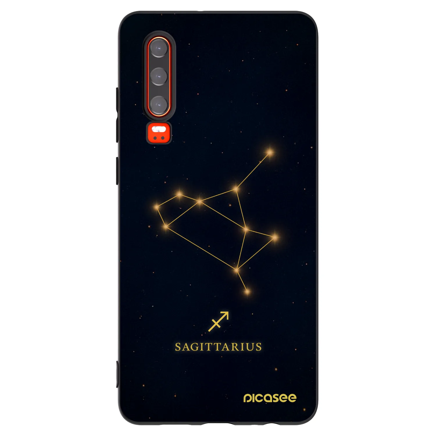 Picasee husă neagră din silicon pentru Huawei P30 - SAGITTARIUS