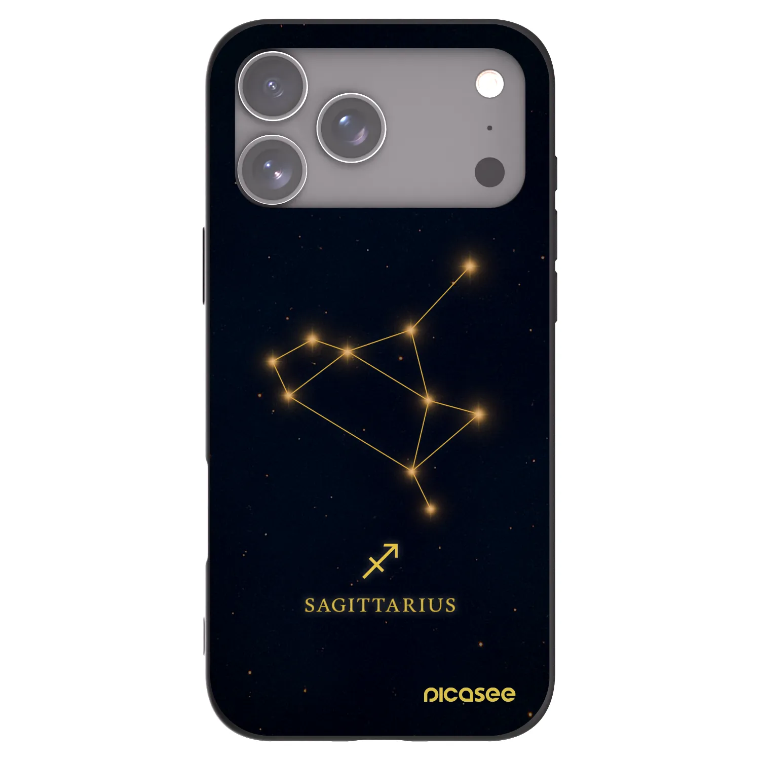 Picasee husă neagră din silicon pentru Apple iPhone 17 Pro Max - SAGITTARIUS