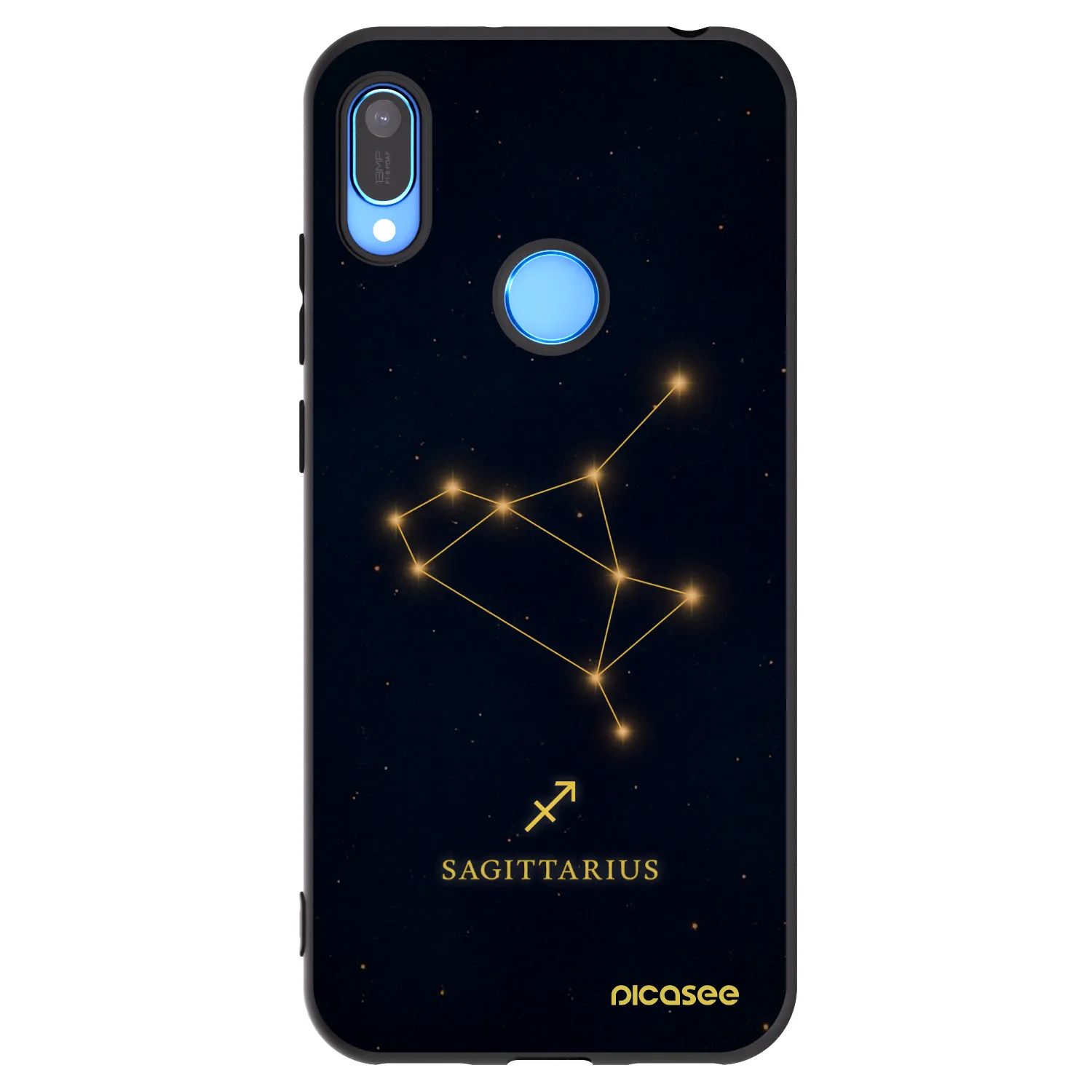 Picasee husă neagră din silicon pentru Huawei Y6 2019 - SAGITTARIUS
