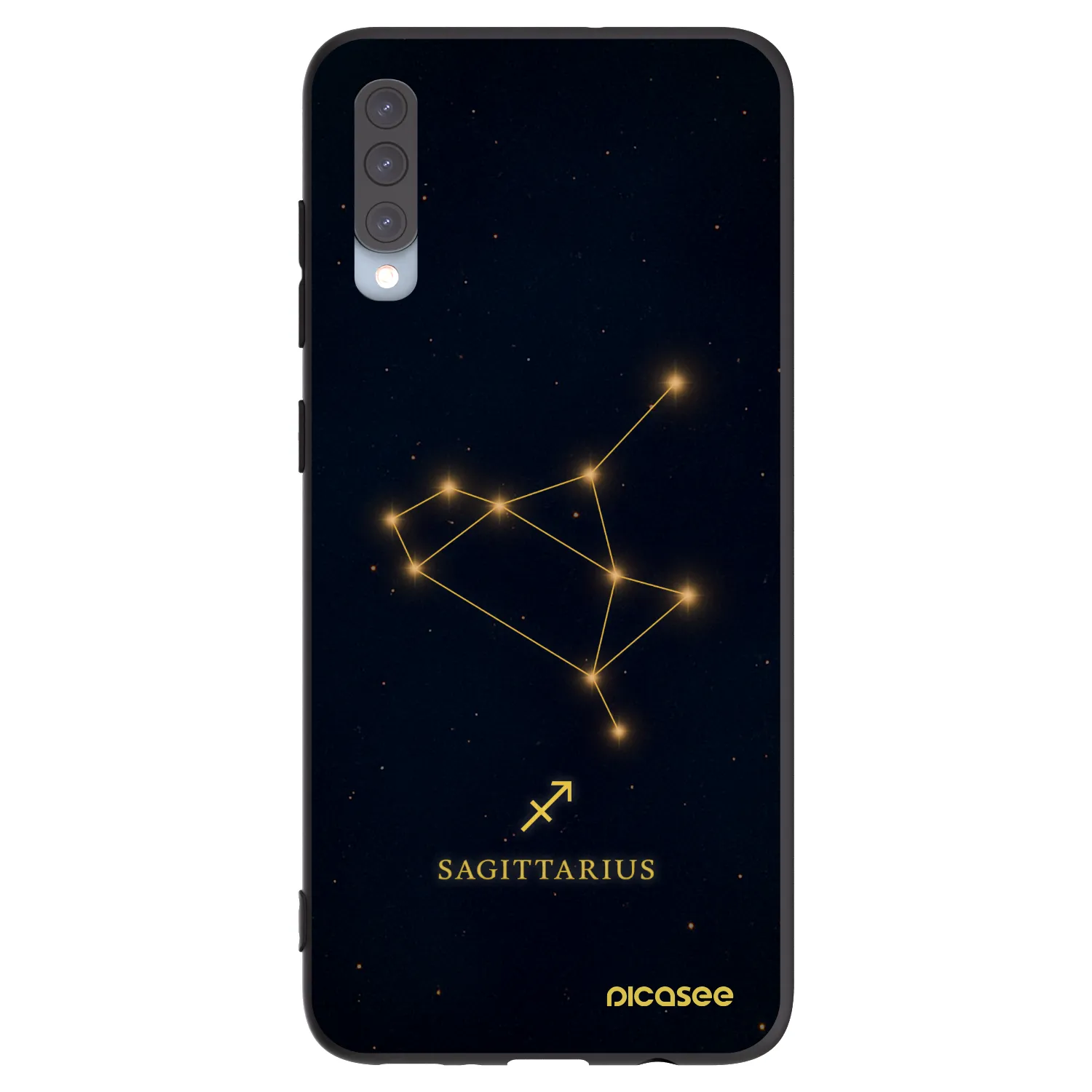 Picasee husă neagră din silicon pentru Samsung Galaxy A70 A705F - SAGITTARIUS