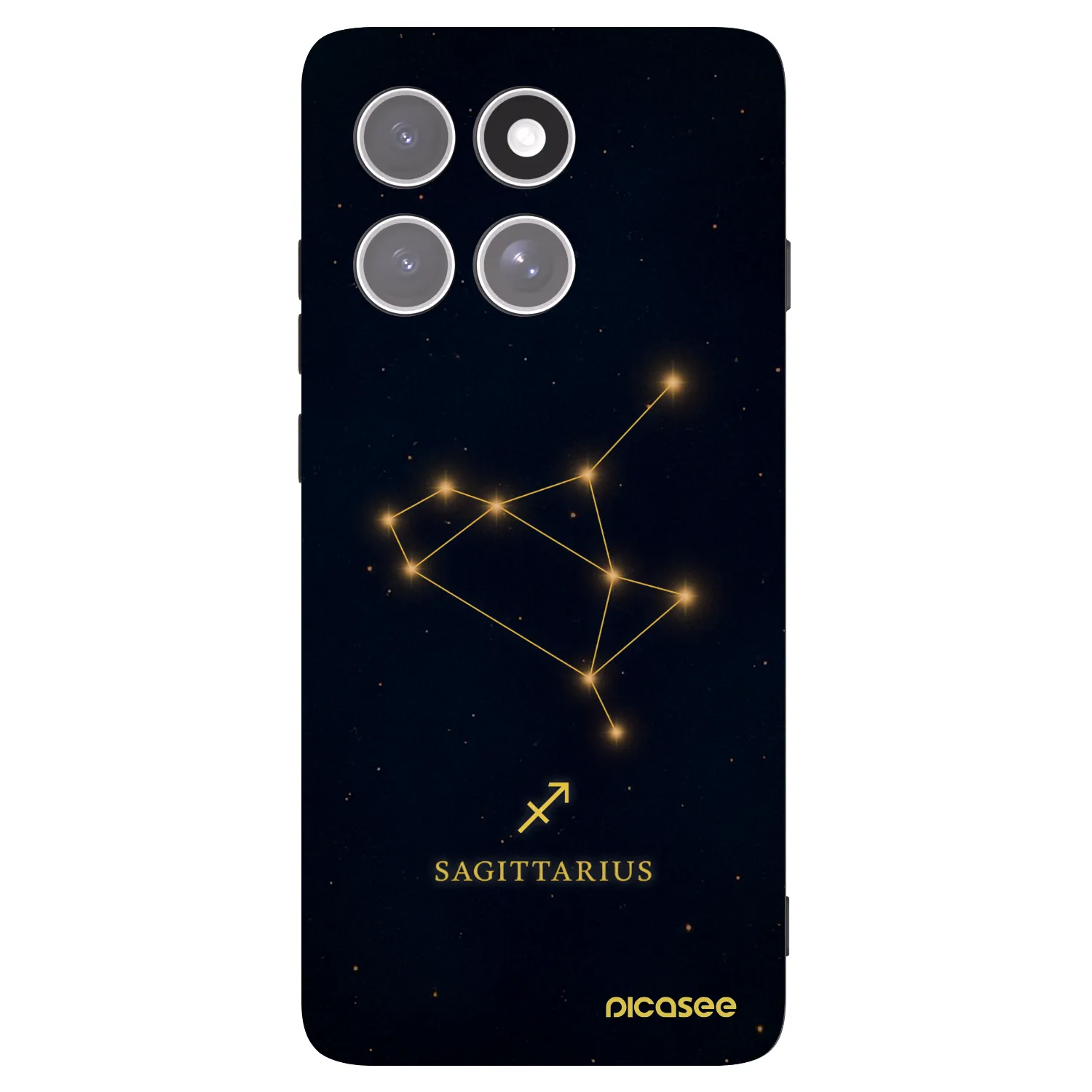 Picasee husă neagră din silicon pentru Motorola Edge 60 Pro - SAGITTARIUS
