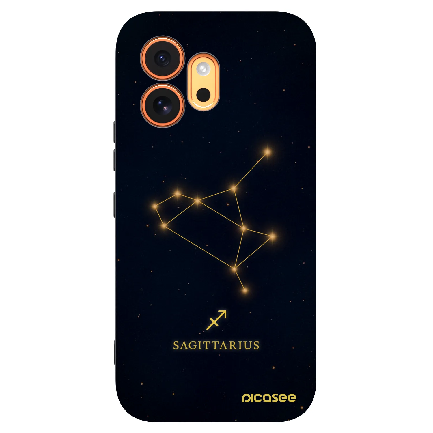 Picasee husă neagră din silicon pentru Honor 600 - SAGITTARIUS