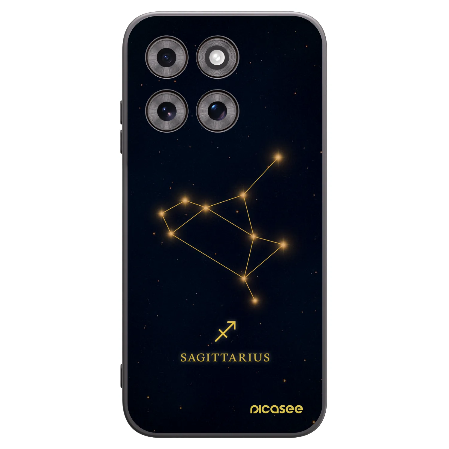 Picasee husă neagră din silicon pentru Motorola Moto G77 - SAGITTARIUS