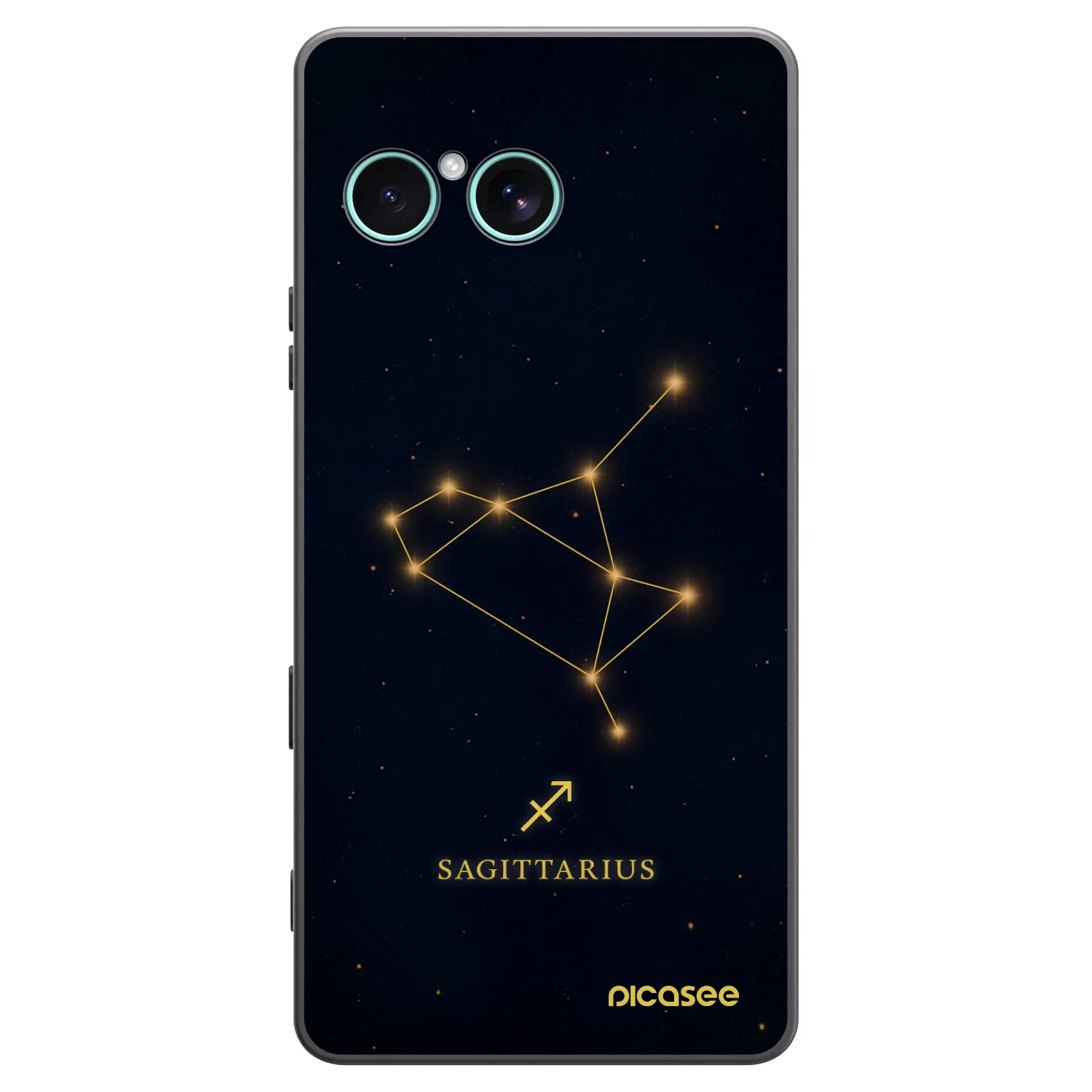 Picasee husă neagră din silicon pentru Sony Xperia 10 VII - SAGITTARIUS