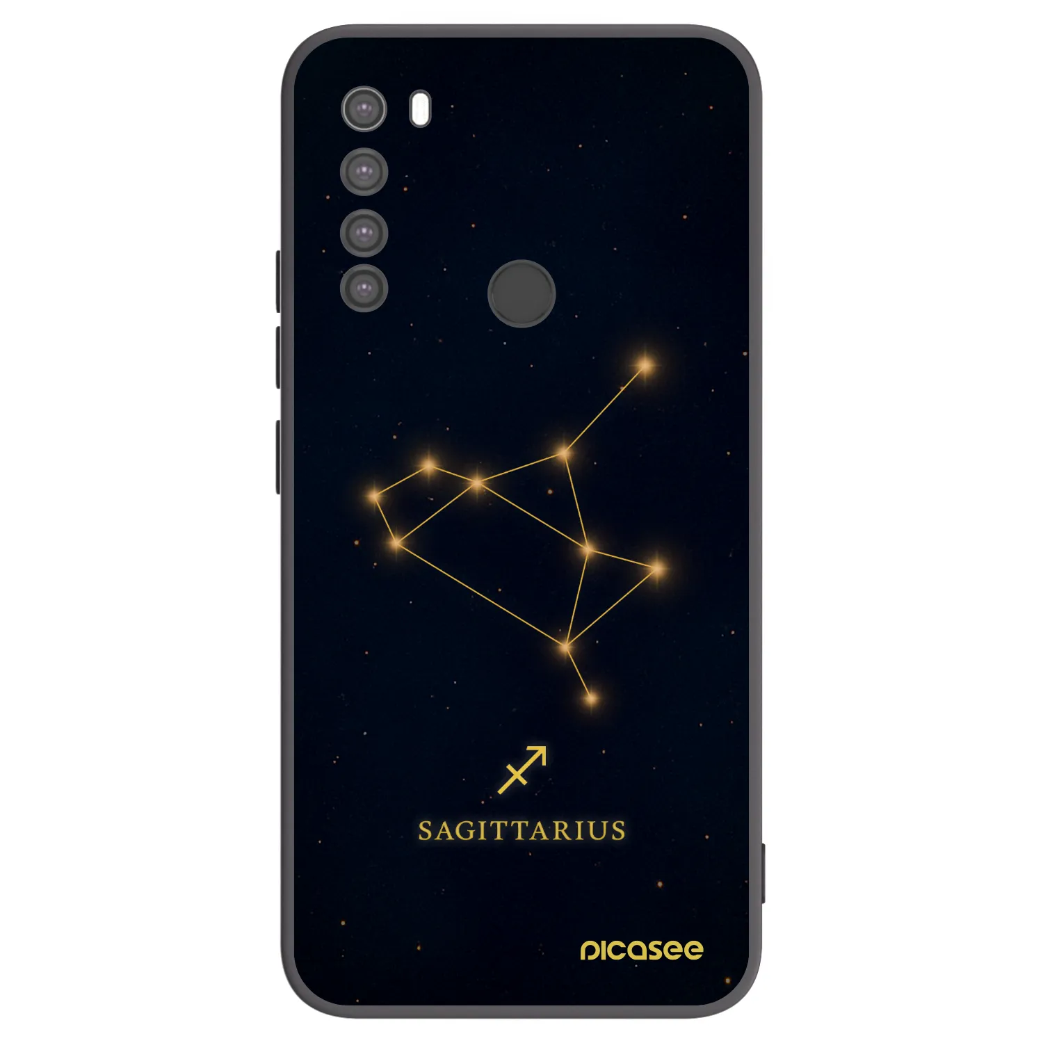 Picasee husă neagră din silicon pentru Xiaomi Redmi Note 8 - SAGITTARIUS