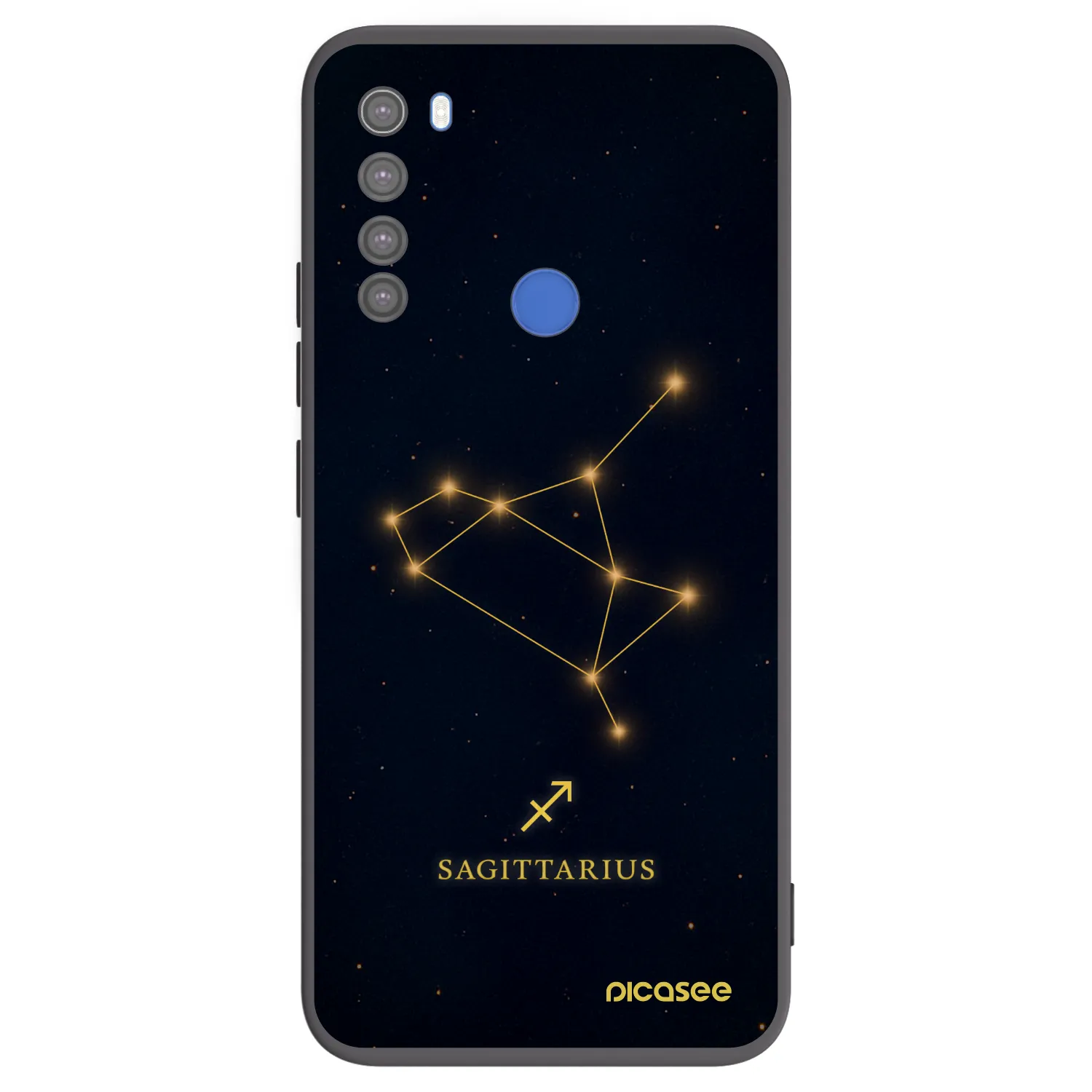 Picasee husă neagră din silicon pentru Xiaomi Redmi Note 8T - SAGITTARIUS