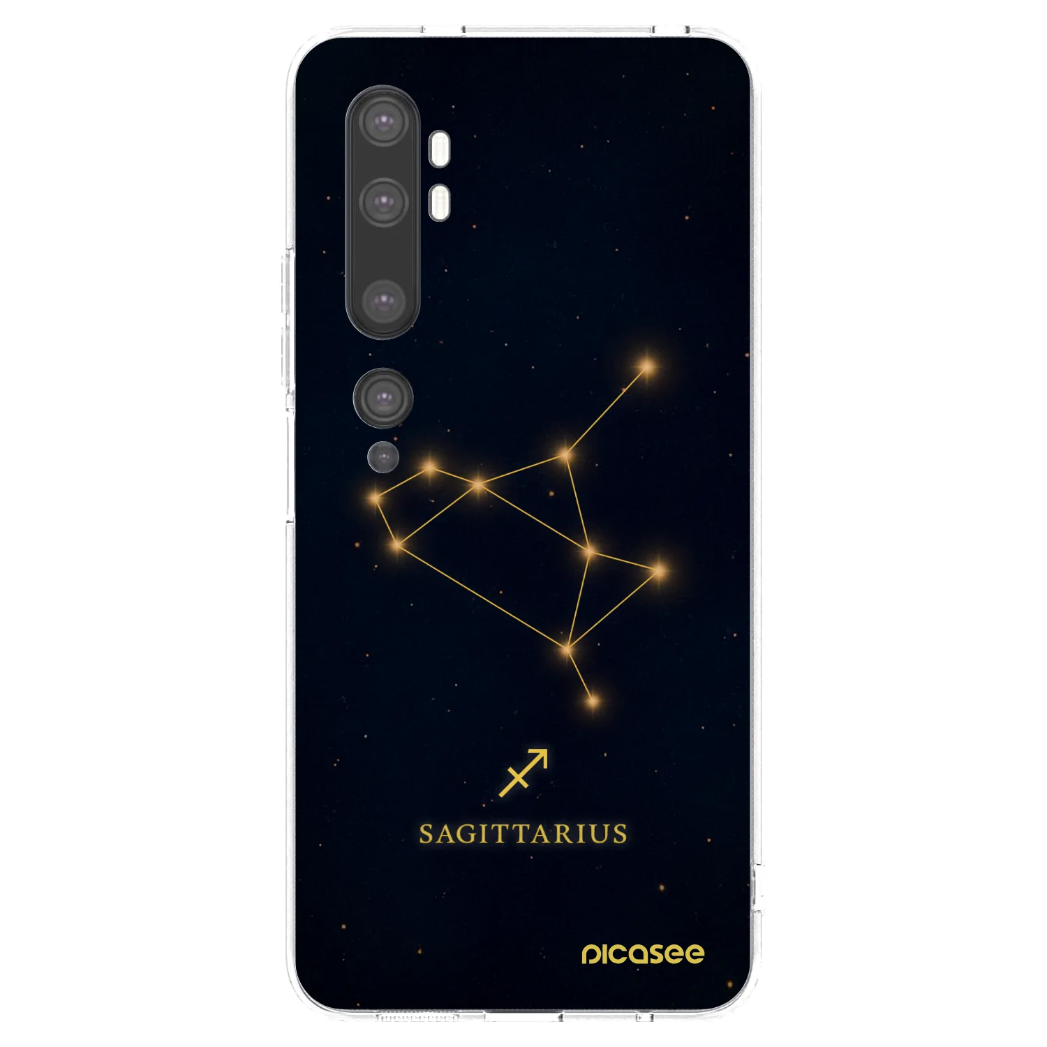 Picasee husă transparentă din silicon pentru Xiaomi Mi Note 10 (Pro) - SAGITTARIUS
