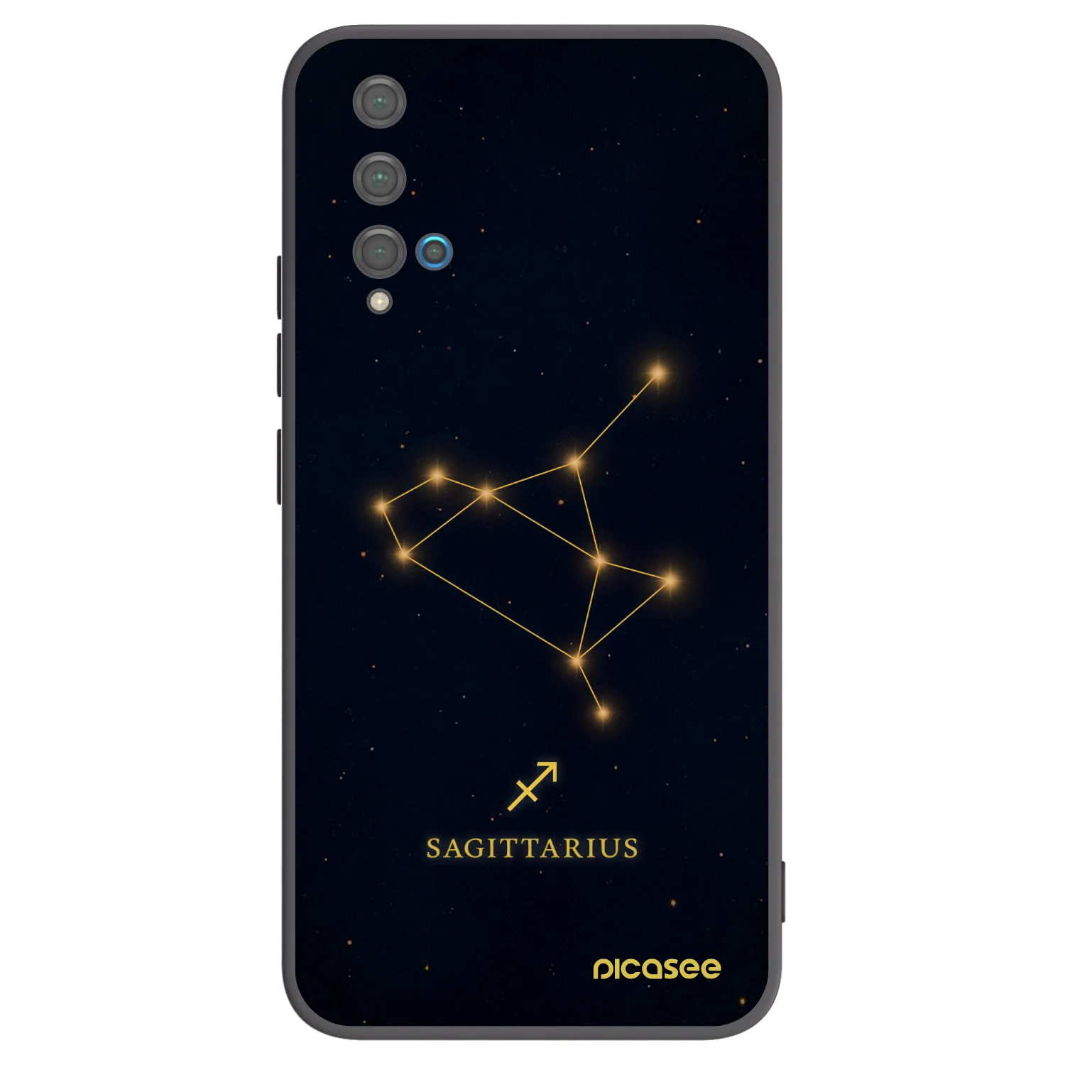 Picasee husă neagră din silicon pentru Huawei Nova 5T - SAGITTARIUS