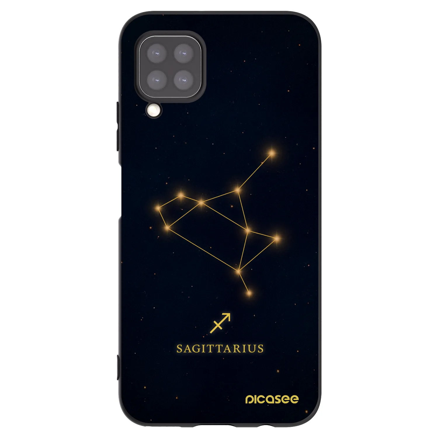 Picasee husă neagră din silicon pentru Huawei P40 Lite - SAGITTARIUS