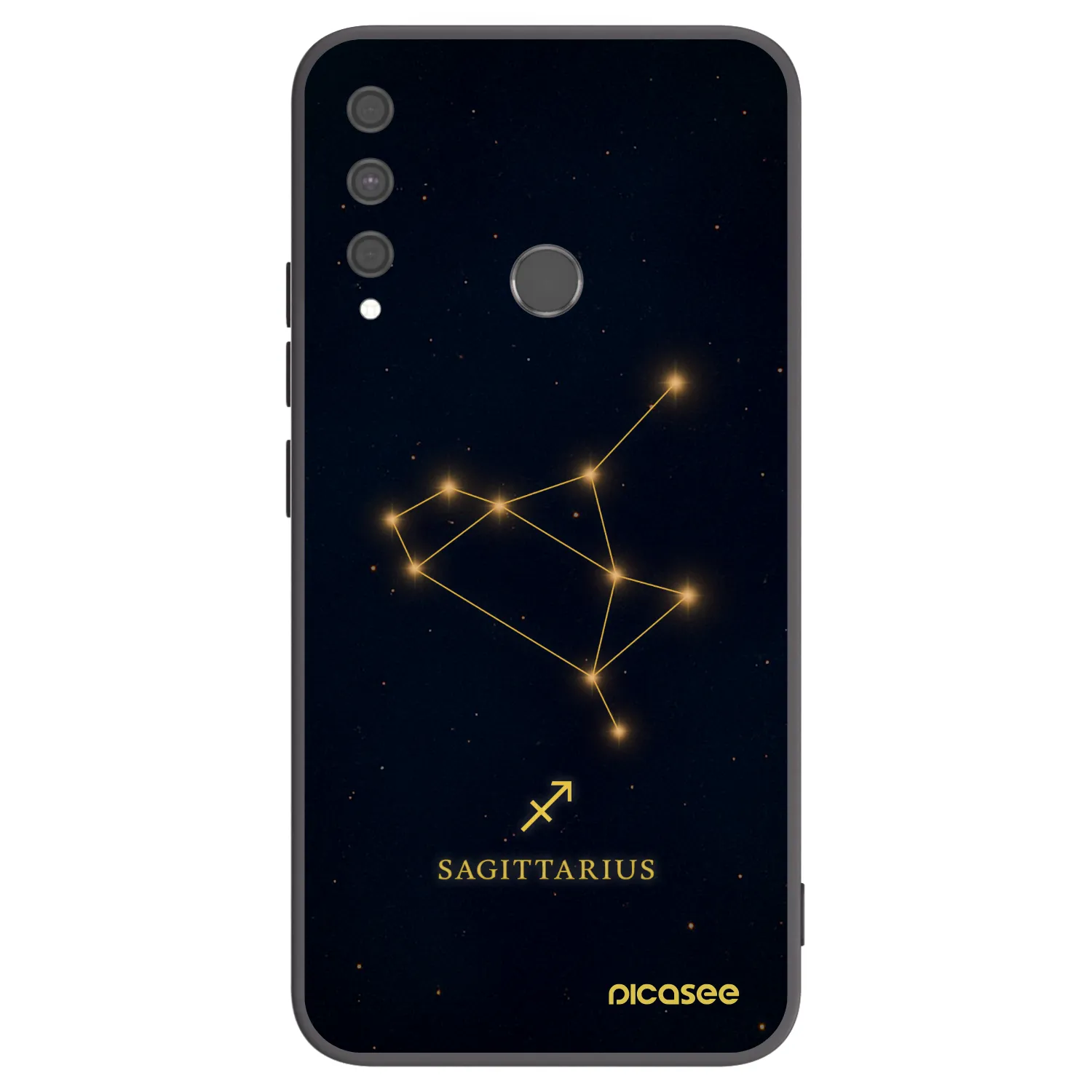 Picasee husă neagră din silicon pentru Huawei P40 Lite E - SAGITTARIUS