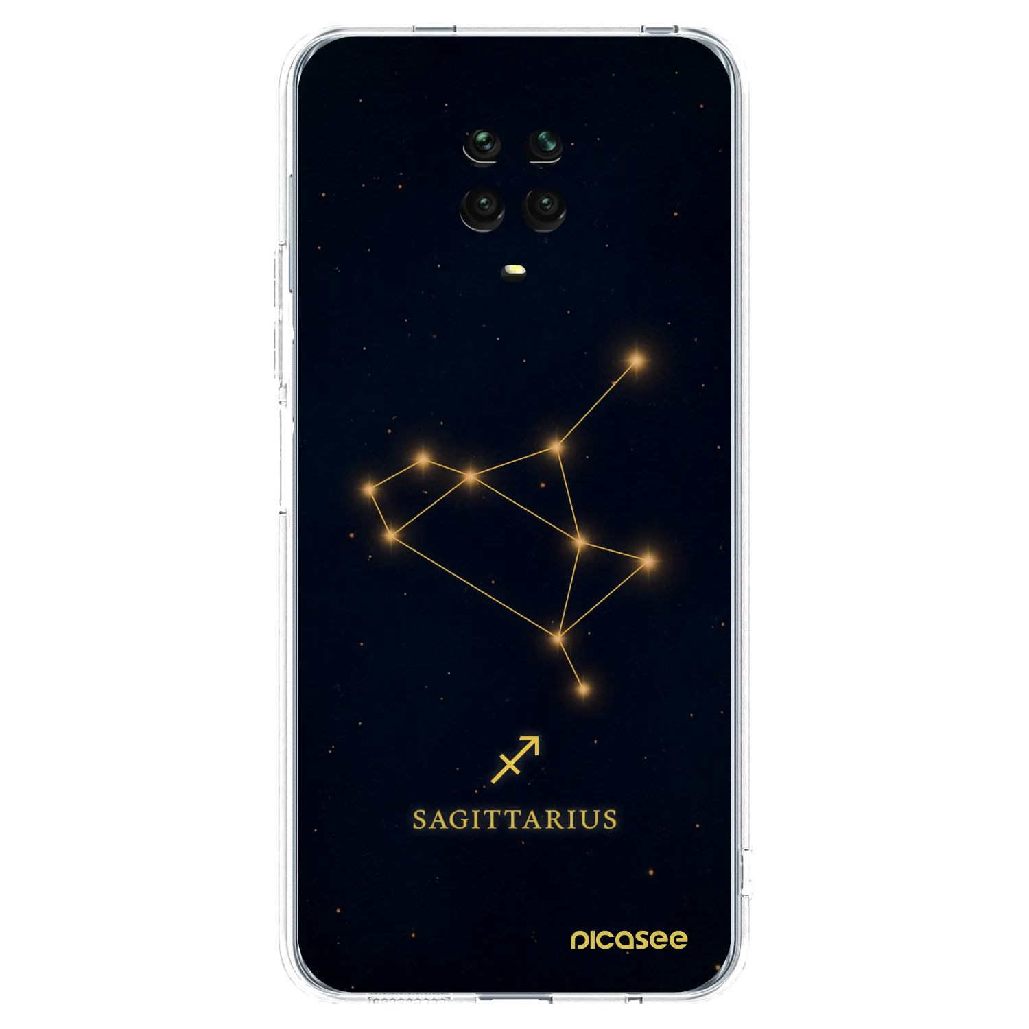 Picasee husă transparentă din silicon pentru Xiaomi Redmi Note 9 Pro - SAGITTARIUS