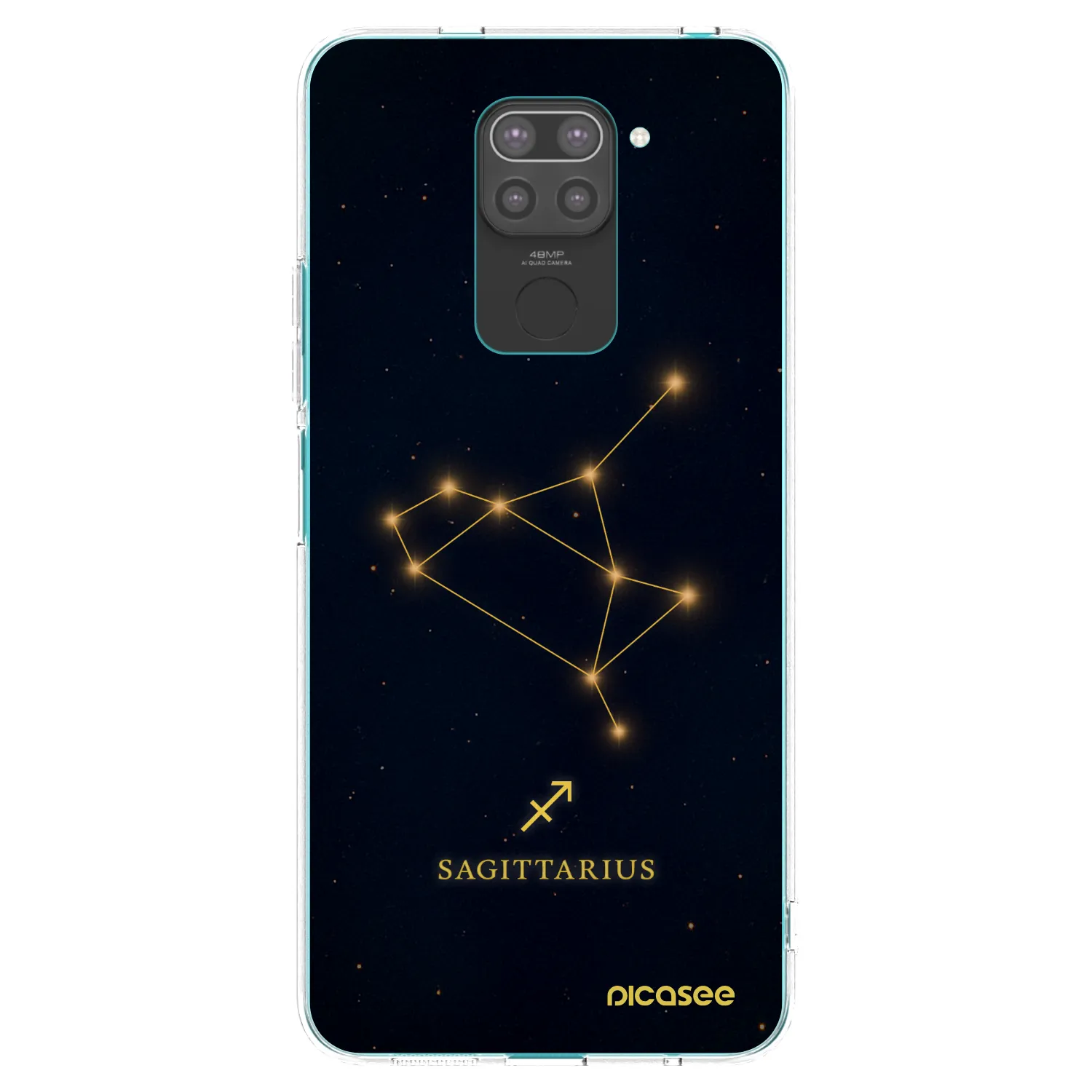 Picasee husă neagră din silicon pentru Xiaomi Redmi Note 9 - SAGITTARIUS