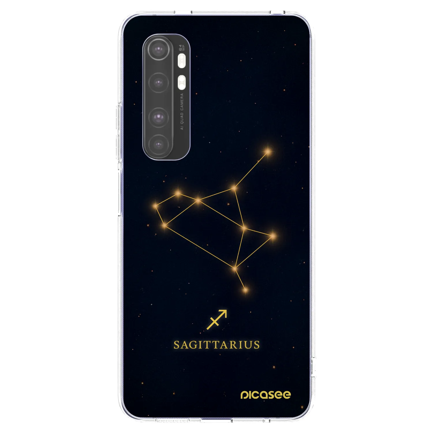 Picasee husă transparentă din silicon pentru Xiaomi Mi Note 10 Lite - SAGITTARIUS