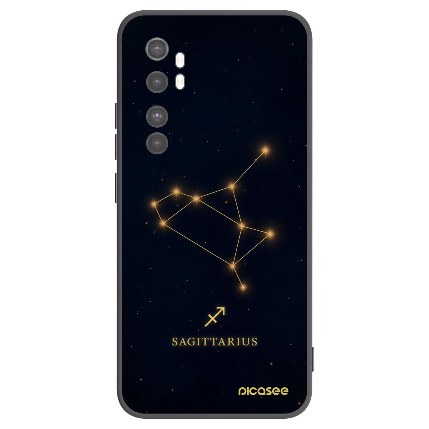 Picasee husă neagră din silicon pentru Xiaomi Mi Note 10 Lite - SAGITTARIUS