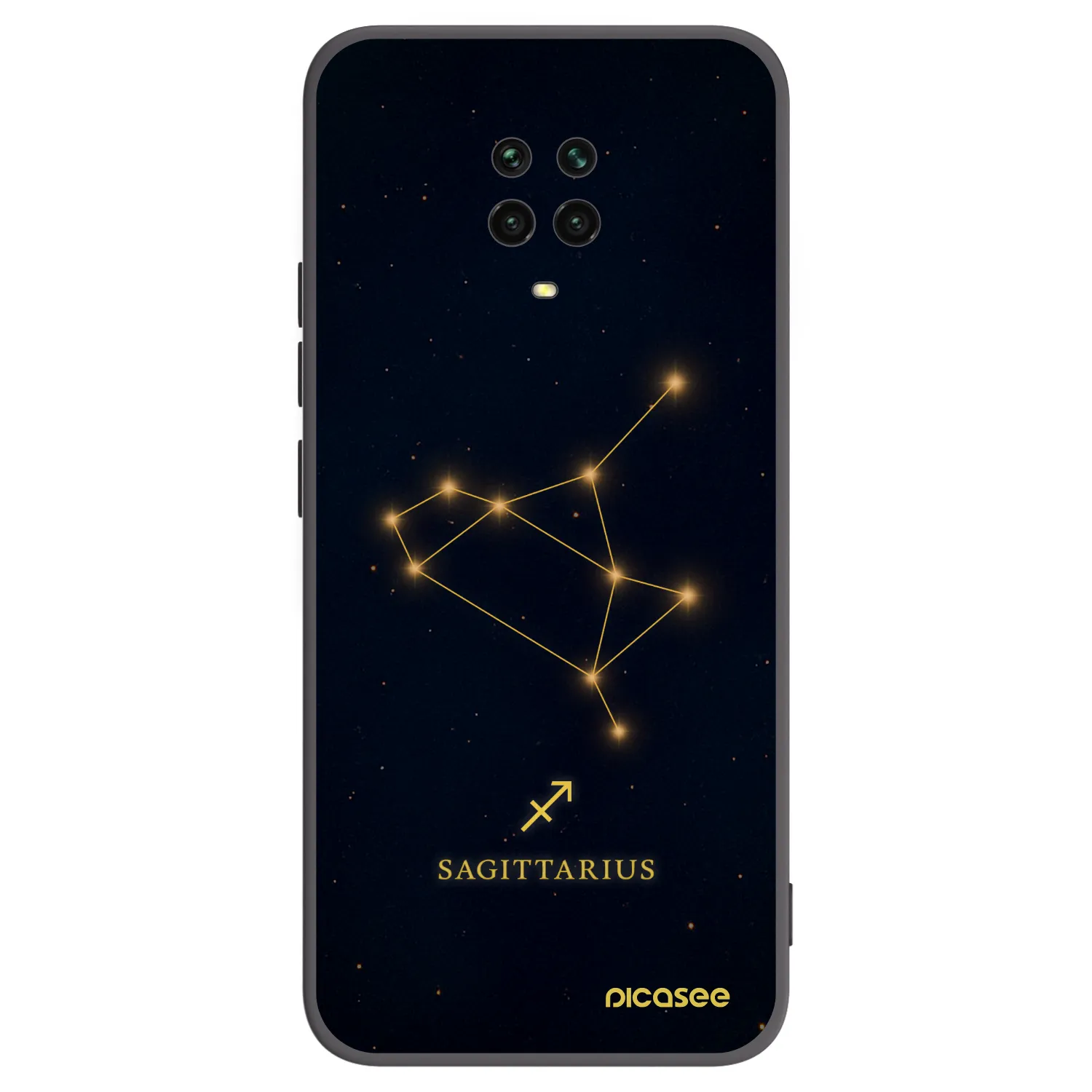 Picasee husă neagră din silicon pentru Xiaomi Redmi Note 9S - SAGITTARIUS