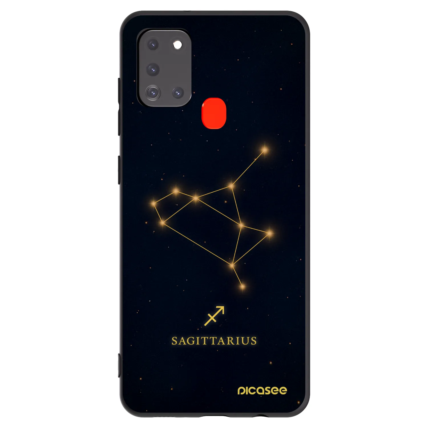 Picasee husă neagră din silicon pentru Samsung Galaxy A21s - SAGITTARIUS