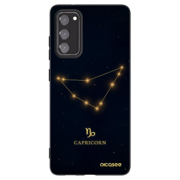 Picasee husă neagră din silicon pentru Samsung Galaxy S20 FE - CAPRICORN