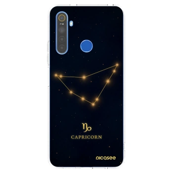 Picasee husă transparentă din silicon pentru Realme 5 - CAPRICORN