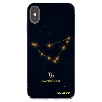 Picasee husă transparentă din silicon pentru Apple iPhone XS Max - CAPRICORN