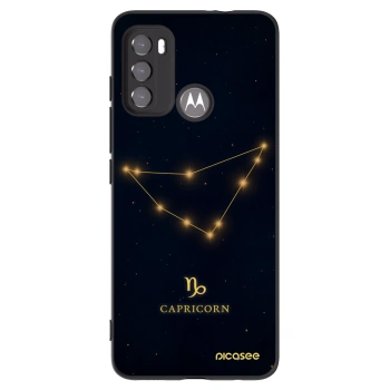 Picasee husă neagră din silicon pentru Motorola Moto G60 - CAPRICORN