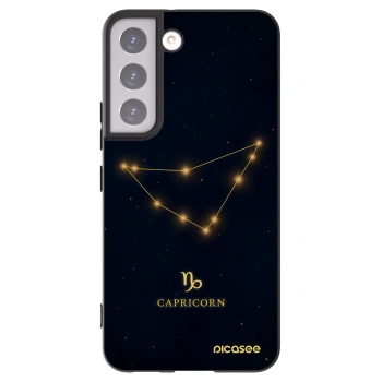 Picasee husă neagră din silicon pentru Samsung Galaxy S22 5G - CAPRICORN