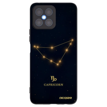 Picasee husă neagră din silicon pentru Honor X8 4G - CAPRICORN