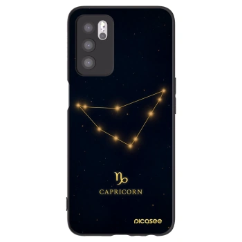 Picasee husă neagră din silicon pentru OPPO A16s - CAPRICORN