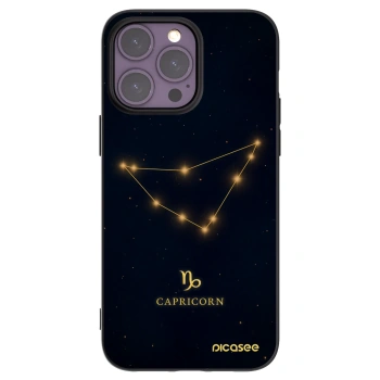 Picasee husă neagră din silicon pentru Apple iPhone 14 Pro Max - CAPRICORN