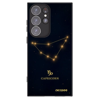 Picasee husă neagră din silicon pentru Samsung Galaxy S23 Ultra 5G - CAPRICORN