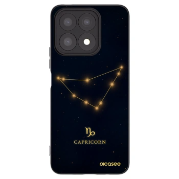 Picasee husă neagră din silicon pentru Honor X8a - CAPRICORN