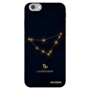 Picasee husă transparentă din silicon pentru Apple iPhone 6/6S - CAPRICORN