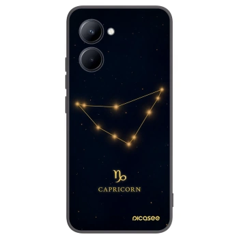 Picasee husă neagră din silicon pentru Realme C33 (2023) - CAPRICORN