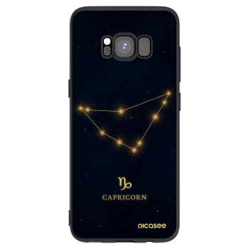 Picasee husă neagră din silicon pentru Samsung Galaxy S8 G950F - CAPRICORN