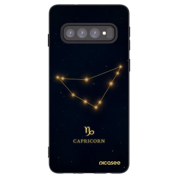Picasee husă neagră din silicon pentru Samsung Galaxy S10 G973 - CAPRICORN