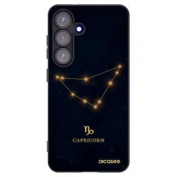 Picasee husă neagră din silicon pentru Samsung Galaxy S25 5G - CAPRICORN