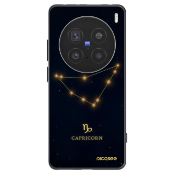 Picasee husă neagră din silicon pentru Vivo X200 Pro - CAPRICORN