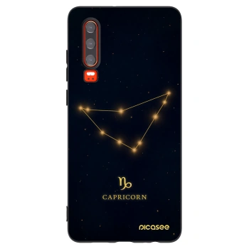 Picasee husă neagră din silicon pentru Huawei P30 - CAPRICORN