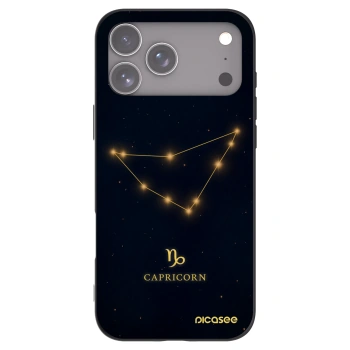 Picasee husă neagră din silicon pentru Apple iPhone 17 Pro Max - CAPRICORN