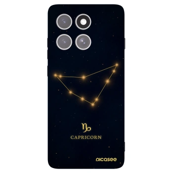 Picasee husă neagră din silicon pentru Motorola Edge 60 Pro - CAPRICORN