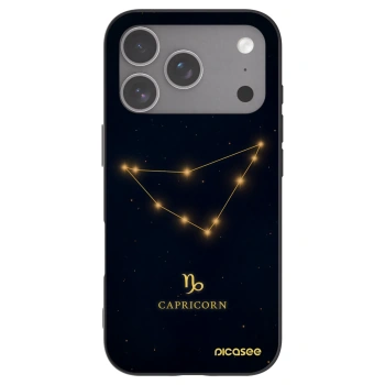 Picasee husă neagră din silicon pentru Apple iPhone 18 Pro - CAPRICORN
