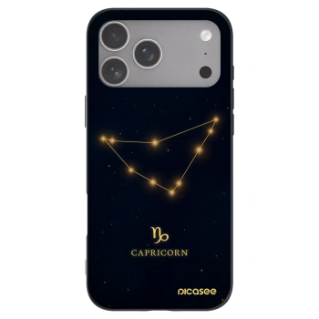 Picasee husă neagră din silicon pentru Apple iPhone 18 Pro Max - CAPRICORN