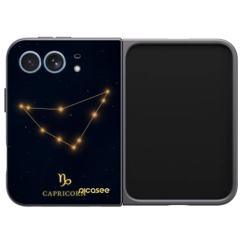 Picasee husă neagră din silicon pentru Apple iPhone Duo - CAPRICORN