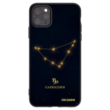 Picasee husă neagră din silicon pentru Apple iPhone 11 Pro Max - CAPRICORN